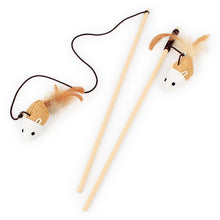 Load image into Gallery viewer, 10 Style Cat Toys Plastic Kitten Interactive Stick Funny Cat Fishing Rod Game Wand Feather Stick Toy Pet Supplies Cat Accessory
