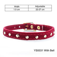 Load image into Gallery viewer, Cat Collar With Bell Safety Cat Collars Puppy Dog Collar For Cats Small Dogs Kittens Solid Pet Collar Chihuahua Products YS0032