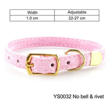 Load image into Gallery viewer, Cat Collar With Bell Safety Cat Collars Puppy Dog Collar For Cats Small Dogs Kittens Solid Pet Collar Chihuahua Products YS0032