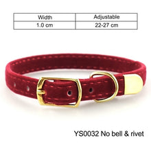 Load image into Gallery viewer, Cat Collar With Bell Safety Cat Collars Puppy Dog Collar For Cats Small Dogs Kittens Solid Pet Collar Chihuahua Products YS0032