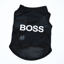 Load image into Gallery viewer, Pet Clothing Fashion Puppy Small Dog Cat Vest T Shirt Summer Polyester Clothes for All Sized Cats Little Dogs BOSS PAW PRINCESS