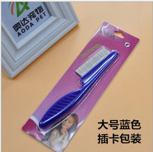Load image into Gallery viewer, AHUAPET Cat Dog Grooming Supply Cat Dog Comb Stainless Steel Needle Remove Flea Cat Grooming Brush Comb Clean Tool Chihuahua E