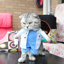 Load image into Gallery viewer, Funny Cat Clothes Costume Sex Nurse Policeman Suit Clothing For Cat Cool Halloween Costume Pet Clothes Suit For Cat XS-2XL 27S1