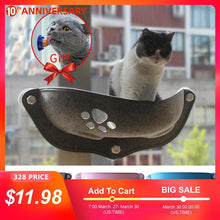 Load image into Gallery viewer, Hot Sale Pet Hammock Beds Bearing 20kg Cat Window Lounger Suction Hammock Pet Cat Window shelf Comfortable Cat Ferret Pet Bed