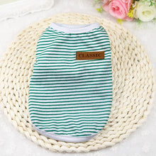Load image into Gallery viewer, Summer Pet Clothes for Cat Vest Clothes For Small Cats Animal Cotton Fashion Stripe Clothes For Cats Vest Chihuahua York 36 A1