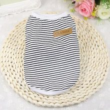 Load image into Gallery viewer, Summer Pet Clothes for Cat Vest Clothes For Small Cats Animal Cotton Fashion Stripe Clothes For Cats Vest Chihuahua York 36 A1