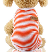Load image into Gallery viewer, Pets Dog Clothing Spring/Summer Pet Cat Clothes for Cats Kitty Kitten Classic Striped Vest T-shirt Fashion Cotton Cats Shirts