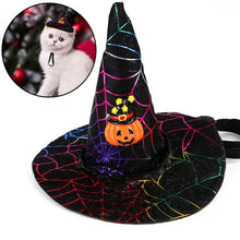 Load image into Gallery viewer, Funny Cute Pet Costume Cosplay Star Pumpkin Bat Witch Hat Cap Hat for Cat Halloween Party Clothes Fancy Dress Autumn Winter
