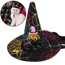 Load image into Gallery viewer, Funny Cute Pet Costume Cosplay Star Pumpkin Bat Witch Hat Cap Hat for Cat Halloween Party Clothes Fancy Dress Autumn Winter

