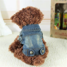 Load image into Gallery viewer, Pet Dog Cat Clothes sweater Blue Jean Denim Puppy Coat Jacket Clothes Costume Apparel
