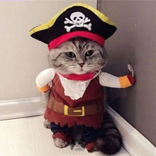 Load image into Gallery viewer, Funny Pet Clothes Cosplay Pirate Dog Cat Halloween Party Cute Costume Clothing Comfort For Small Medium Dog
