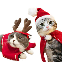 Load image into Gallery viewer, Winter Christmas Pet Cat Costumes Funny Santa Claus Clothes For Small Cats Dogs Xmas New Year Cat Clothing Kitty Kitten Outfits

