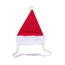 Load image into Gallery viewer, Cute Pet Dog Cat Santa Clothes Red Hat Scarf Cloak Head Hoop Costumes Christmas Cosplay Warm Apparel
