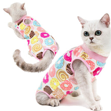 Load image into Gallery viewer, Cat Clothes Surgical Recovery Suit for Abdominal Wounds Skin Diseases After Surgery Wear E-Collar Alternative for Puppy Pet Dogs
