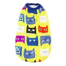 Load image into Gallery viewer, Fashion Pet Dog Cat Shirt Summer Breathable Cats Small Dogs Vest Red Polyester Cats Vest Clothes Puppies Costume Y tm
