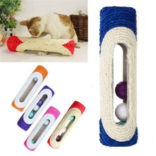 Load image into Gallery viewer, Cat Toy Scratcher Rolling Tunnel Sisal Ball Trapped With 3 Ball Toys for Cat interactive Training Scratching Toys
