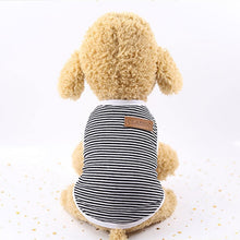 Load image into Gallery viewer, Cute Pet Clothes Striped Cat Clothing Soft Summer Vest Cat Clothes for Cat Kitten Shirt Pet T-shirt Cat Costume Small Dog Clothe
