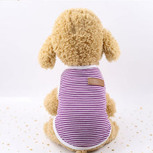 Load image into Gallery viewer, Cute Pet Clothes Striped Cat Clothing Soft Summer Vest Cat Clothes for Cat Kitten Shirt Pet T-shirt Cat Costume Small Dog Clothe
