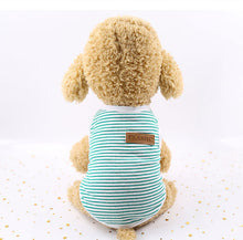 Load image into Gallery viewer, Cute Pet Clothes Striped Cat Clothing Soft Summer Vest Cat Clothes for Cat Kitten Shirt Pet T-shirt Cat Costume Small Dog Clothe
