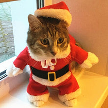 Load image into Gallery viewer, Christmas Cat Clothes Halloween Clothes For Cats Costume New Year Outfit Pet Cat Clothes For Chihuahua Winter Warm Pet Clothes
