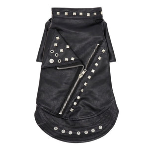 Leather Cat Jacket Warm Dogs Cat Clothes Coat Autumn Winter Pet Clothing Puppy Kitten Outfits Costumes for Chihuahua Yorkshire