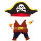 Load image into Gallery viewer, Funny Pet Clothes Cosplay Pirate Dog Cat Halloween Party Cute Costume Clothing Comfort For Small Medium Dog
