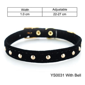 Cat Collar With Bell Safety Cat Collars Puppy Dog Collar For Cats Small Dogs Kittens Solid Pet Collar Chihuahua Products YS0032