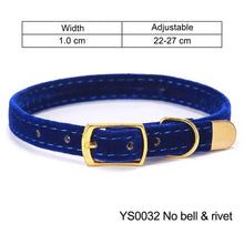 Load image into Gallery viewer, Cat Collar With Bell Safety Cat Collars Puppy Dog Collar For Cats Small Dogs Kittens Solid Pet Collar Chihuahua Products YS0032
