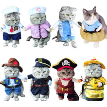 Load image into Gallery viewer, Funny Cat Clothes Pirate Suit Clothes For Cat Costume Clothing Corsair Halloween Clothes Dressing Up Cat Party Costume Suit
