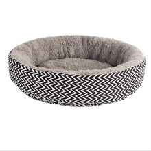 Load image into Gallery viewer, Soft Cat Bed House Round Bed Foldable Dog Sleeping Mat Cushion Nest Warm Kennel Pet Mat Puppy Nest Hide Burger Bread Winter
