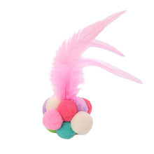 Load image into Gallery viewer, 1pcs Pet Supplies Cats Toy Catnip Ball Sound Squeak Toy Colorful Plush Feather Bell Funny Cat Toys for Cat Kitty Cheap Toys 30
