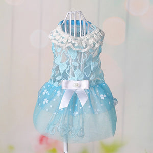 Summer Pet Cat Clothes Lovely Cat Dress Lace Wedding Skirts Small Cat Dresses Spring Clothing for Pets Party Costume 12b28Q