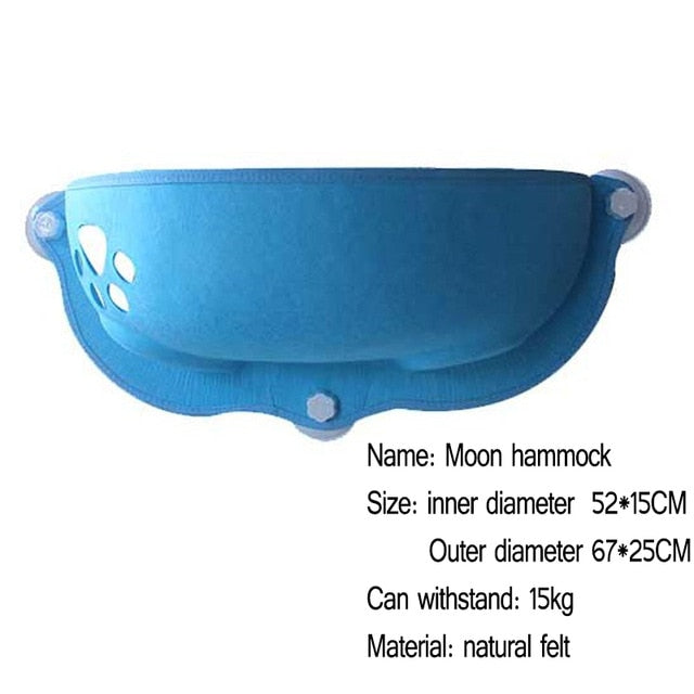 Hot Sale Pet Hammock Beds Bearing 20kg Cat Window Lounger Suction Hammock Pet Cat Window shelf Comfortable Cat Ferret Pet Bed