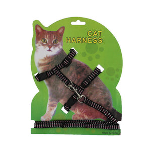 Hot Sale 4 Colors Cat Harness And Leash Nylon Products For Animals Adjustable Pet Traction Harness Belt Cat Kitten Halter Collar