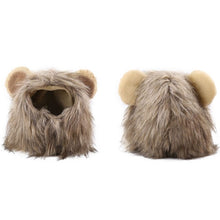 Load image into Gallery viewer, Halloween Funny  Pet Costume Cosplay Lion Mane Wig Cap Hat for Cat Xmas Clothes Fancy Dress with Ears Pet Dog Cats Product
