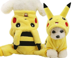 Winter Pet Dog Cat Costumes Dinosaur Rabbit Cosplay Clothes For Puppy Cats Halloween Outfit Coral velvet Clothing Drop Shipping