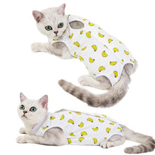 Load image into Gallery viewer, Cat Clothes Surgical Recovery Suit for Abdominal Wounds Skin Diseases After Surgery Wear E-Collar Alternative for Puppy Pet Dogs
