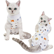 Load image into Gallery viewer, Cat Clothes Surgical Recovery Suit for Abdominal Wounds Skin Diseases After Surgery Wear E-Collar Alternative for Puppy Pet Dogs
