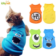 Load image into Gallery viewer, Pet Cat Clothes for Cats Summer Vest T Shirt Dog Cat Clothes Costume for Small Dogs Cartoon Vest for Puppy 35
