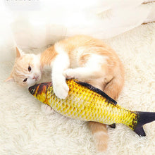 Load image into Gallery viewer, 3D Fish Plush Cat Pet Toy Interactive Gifts Fish Catnip Toys Stuffed Pillow Doll Simulation Fish Playing Toy For Pet
