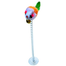 Load image into Gallery viewer, Cat Interactive Toy Stick Feather Wand With Small Bell Mouse Cage Toys Plastic Artificial Colorful Cat Teaser Toy Pet Supplies
