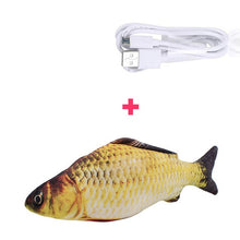 Load image into Gallery viewer, 30 cm eletrônico brinquedo do gato do animal de estimação brinquedos de peixes de simulação de carregamento usb elétrico para o gato do cão mastigando jogando mordendo suprimentos dropshiping

