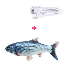 Load image into Gallery viewer, 30 cm eletrônico brinquedo do gato do animal de estimação brinquedos de peixes de simulação de carregamento usb elétrico para o gato do cão mastigando jogando mordendo suprimentos dropshiping
