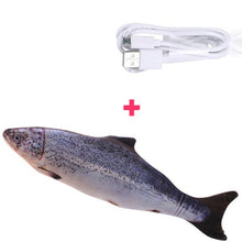 Load image into Gallery viewer, 30 cm eletrônico brinquedo do gato do animal de estimação brinquedos de peixes de simulação de carregamento usb elétrico para o gato do cão mastigando jogando mordendo suprimentos dropshiping
