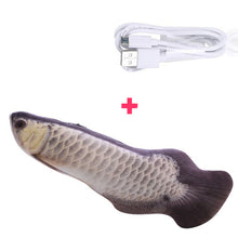 Load image into Gallery viewer, 30 cm eletrônico brinquedo do gato do animal de estimação brinquedos de peixes de simulação de carregamento usb elétrico para o gato do cão mastigando jogando mordendo suprimentos dropshiping

