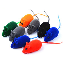 Load image into Gallery viewer, 2/3PCS CAT KITTEN FLOCKING MOUSE PLUSH SOUND TOY SCRATCHING PLAY FUNNY CAT TOY
