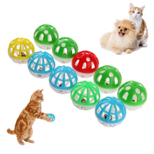 Load image into Gallery viewer, 10/18 Pcs Colourful Pet Cat Kitten Play Balls With Jingle Lightweight  Bell Pounce Chase Rattle Toy  For Cat
