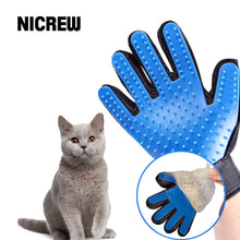 Load image into Gallery viewer, Nicrew Deshedding Brush Glove For Animal Cat Supplies Pet Gloves Hair Comb Finger Glove For Cat Grooming Supplies Pet Cleaning
