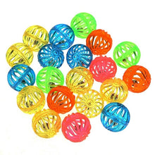 Load image into Gallery viewer, 10/18 Pcs Colourful Pet Cat Kitten Play Balls With Jingle Lightweight  Bell Pounce Chase Rattle Toy  For Cat
