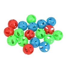 Load image into Gallery viewer, 10/18 Pcs Colourful Pet Cat Kitten Play Balls With Jingle Lightweight  Bell Pounce Chase Rattle Toy  For Cat
